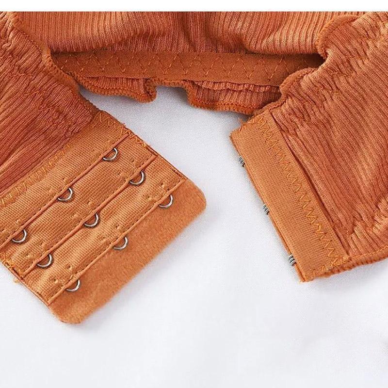 Korean Version Three Row Buckle Gathered Anti Sagging Thin Wrap Chest Wipe Chest Suspender Vest Underwear Women's Wrap Chest Suspender Vest Bra