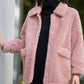 Fashion Ladies Lapel Lamb Velvet Jacket Winter Long Large Size Button Jacket Thick Warm Long-sleeved Cardigan Jacket