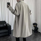Autumn and Winter Windbreaker Jacket Men's Hong Kong Style Jacket Loose Coat