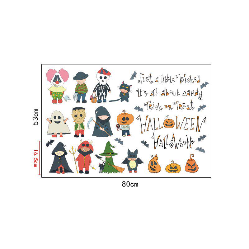 [Wall sticker ]Diy Halloween Decoration Wall Stickers For Kids Rooms Party Window Refrigerator Haunt