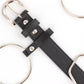 Round buckle pin buckle belt belt women combination fashion trend with rings belt