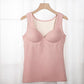 Comes with Chest Pad Thermal Underwear Ladies Plus Velvet Thickening Winter Seamless Body Shaping Bottoming Vest Without Underwear