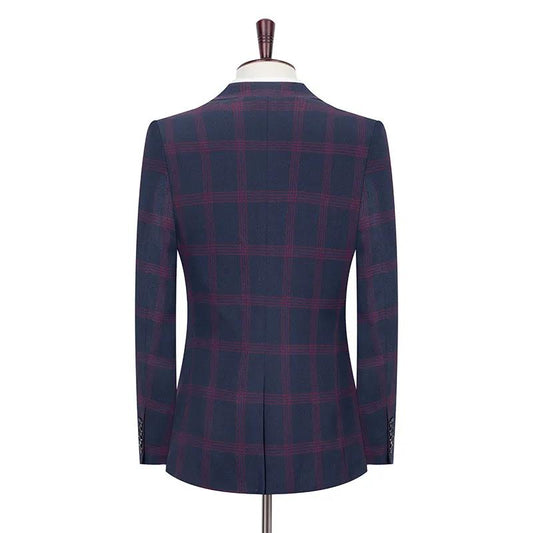 High-end Men's Suit Business Office Worker Plus Size Suit Wedding Best Man Dress