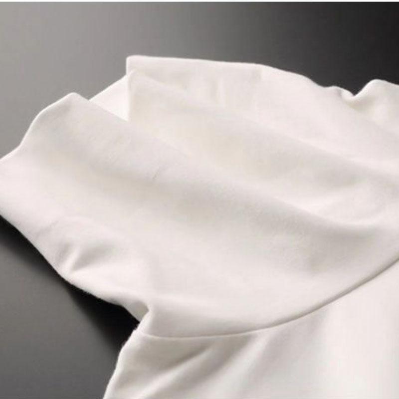 Winter Men's High Neck Bottoming Shirt Long Sleeves Plus Velvet Comfortable and Warm Inside