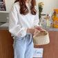Straw Woven Small Bag Casual Women's Bag Portable Fashion Trend One-shoulder Messenger Bag Chun Summer