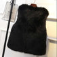Autumn and Winter Women's Vest Fashion Mink Fur Vest Plus Plush Thick Plush Vest Jacket