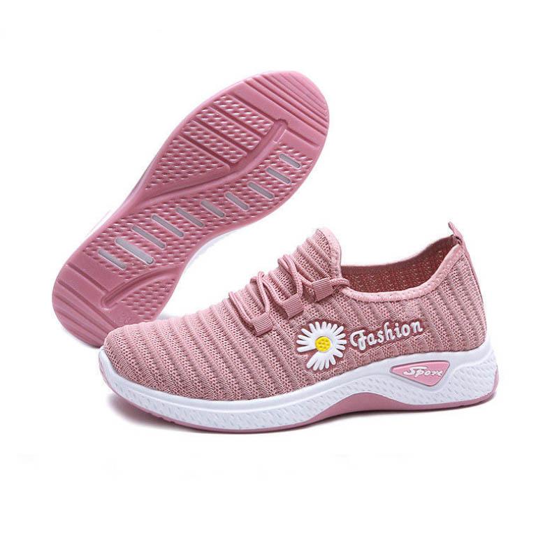 Spring Summer Single Shoes Non-slip Lightweight Soft-soled Cloth Shoes Women's Sports Casual Shoes Middle-aged