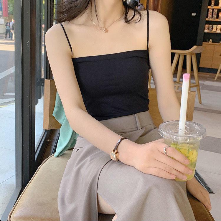 Thermal Wear Women Sexy Winter Clothing Velvet Vest Warm Body Tops Sleeveless Spaghetti Strap Slim Solid Seamless Y2K Inner Wear