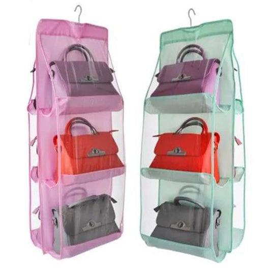Transparent Bag Storage Hanging Bag Hanging Storage Bag Fabric Dust Bag Closet Wall Hanging Storage Rack Dust Bag