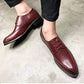 Formal British Style Men Leather Trend Pointed Toe Slip-On Design Mens Business Wedding Dress Shoes