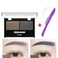 Eyebrow powder sweat-proof color eyebrow eye shadow Send eyebrow brush eyebrow knife two-color