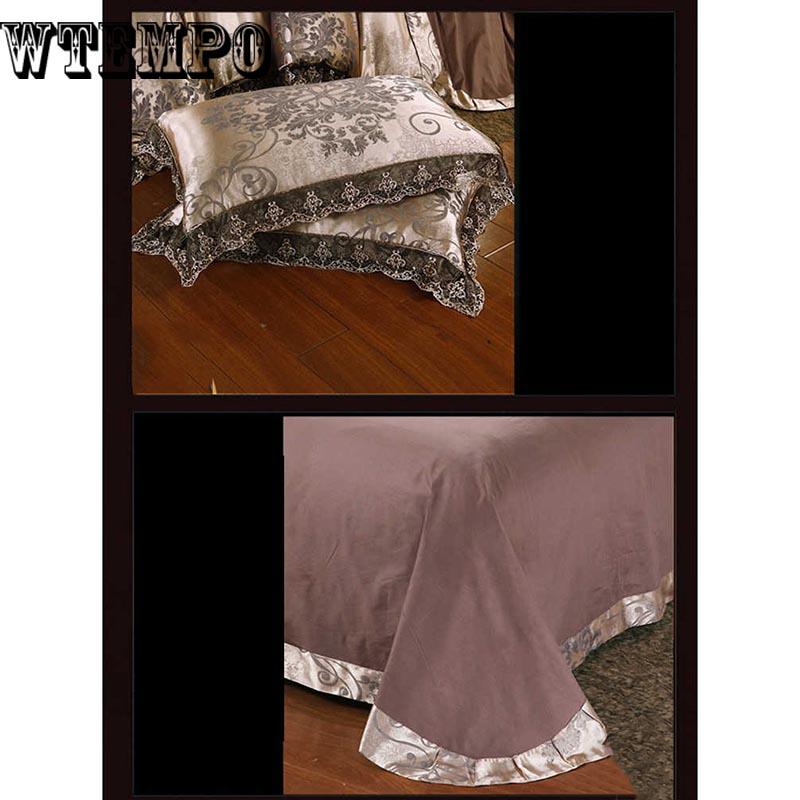 Bed Set Luxury Jacquard Bedding Set Duvet Cover and 2pcs Pillowcase Soft Duvet Cover Set