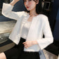 Imitation Mink Velvet Lazy Style Knitted Cardigan Korean Style Loose Student Outer Wear Simple Female Jacket