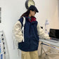 Cotton-padded Jacket Women's Winter Style Cotton-padded Jacket Loose Student Hong Kong Style Lamb Wool Plus Velvet Thick Coat
