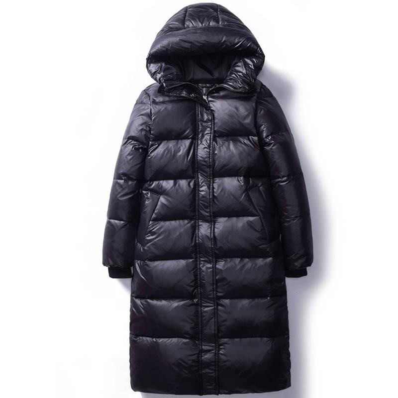 WTEMPO Winter Down Down Padded Jacket Women's Mid-length Over-the-knee Slimming Thin Cotton-padded Jacket