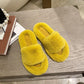 Fashionable Furry Cotton Slippers Ladies Slippers Keep Warm In Autumn and Winter Leisure Home Furnishing