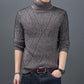 Men's Turtleneck Sweater Autumn and Winter Thicken Warm High-end Base Shirt Trend Slim Wild Knitted Clothes