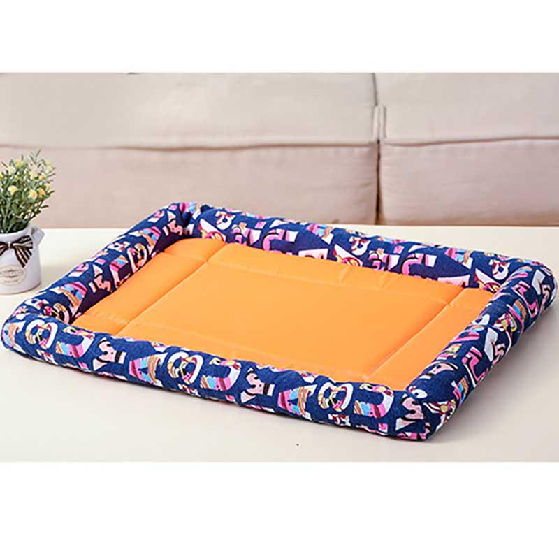 Fashion Print Flower Dog Sleeping Mat Waterproof Summer Cooling Pet Dog Bed Breathable Durabl