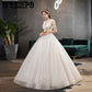 Luxury Lace Wedding Dress Long Wedding Gowns V-Neck sleeveless Women Party bridal Dresses