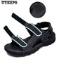 Brand Men Summer Fashion Sandals Beach Shoes Genuine Leather Comfortable Casual Shoes