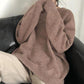 Large Size Sweater Women Korean Version Loose Solid Color Round Neck Pullover Long Sleeve Sweater Top Ins