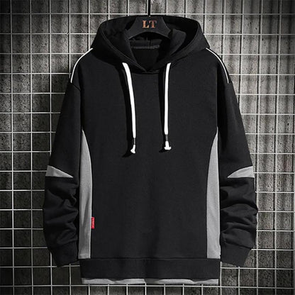 Men's Autumn Hooded Sweater Trend Handsome Fashion Loose Thin All-Match Men Sweatshirts
