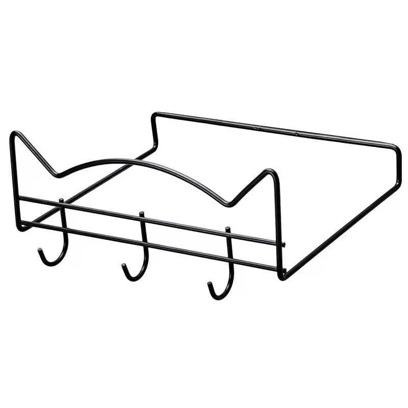 2PCS Washbasin Rack Put Basin Storage Rack Nail-free Towel Rack Dormitory Household Kitchen Bathroom Wall Hanging Rack Drain Basket Pot Cover Rack