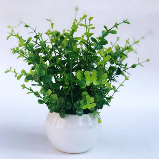 Artificial Flower Ceramic Set  Decorations Floral Art Fake Flowers Small Potted Plants Home Decorations Wedding Decoration