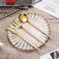 Nordic Stainless Steel Spoon Steak Knife Fork Cutlery Set Home Hotel Knife Fork Spoon Three-piece Set
