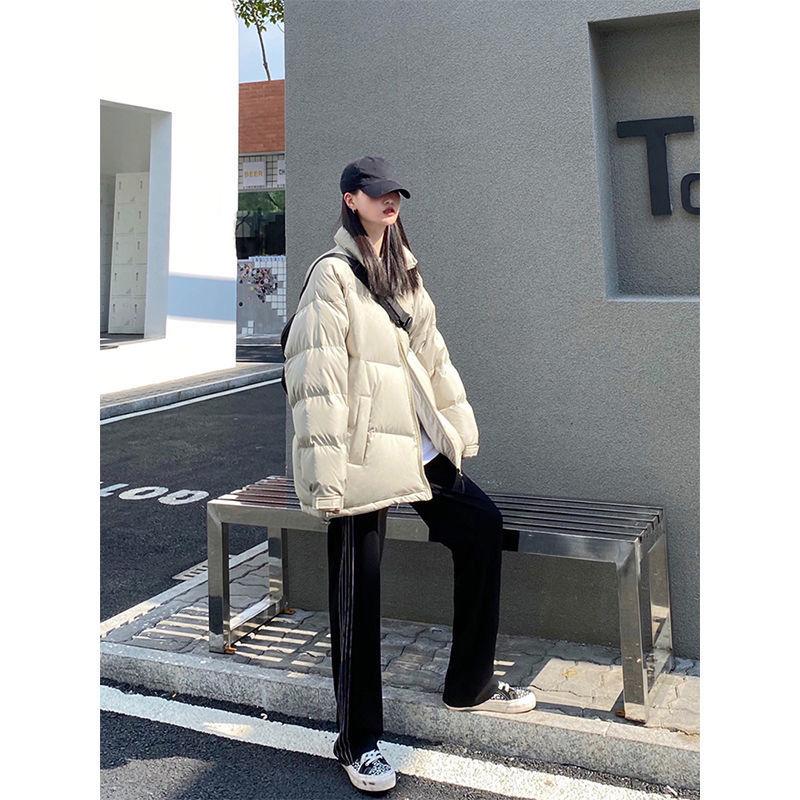 Women's Winter Mid-length Thick Padded Jacket Korean Style Loose Top All-match Thin Cotton-padded Jacket Cotton Clothing Trend