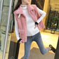 Lamb Wool Vest Women's Autumn and Winter New Style Outer Fur Vest Short Fur Waistcoat Soft and Comfortable