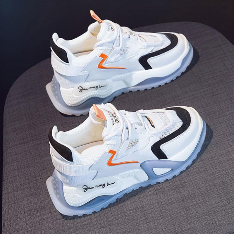Women's Mesh Breathable Old Shoes Autumn Thick-soled All-match Trendy Shoes Inner Height Sports Shoes