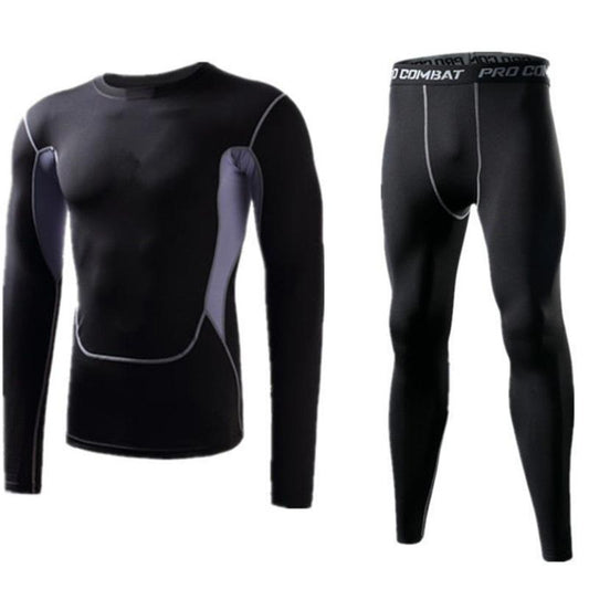 Fitness Clothes Men's Suits Quick-drying High-elastic Sports Tights Basketball Football Training Running Clothes
