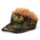Men's Wig Hat Autumn Winter Funny Baseball Cap Outdoor Sports Leisure Hat Faux Fur Adjustable Sports Cap