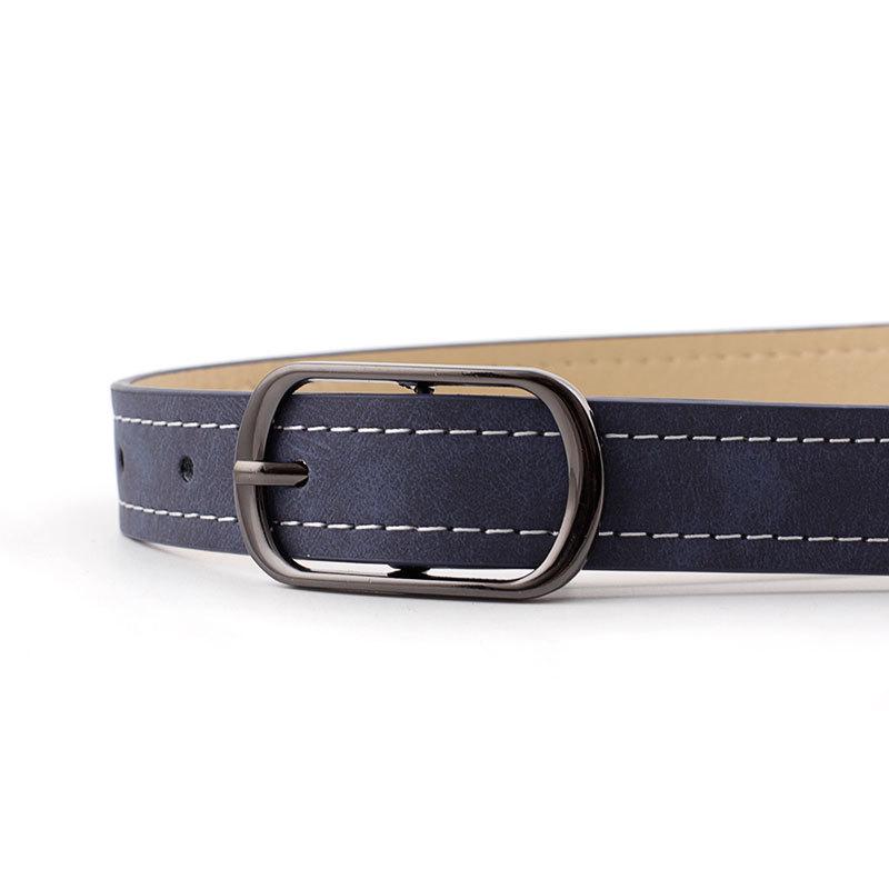Belt Women Fashion Leather Waist Band Needle Square Buckle All-match