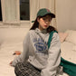 Autumn and Winter Women's Hooded Hoodie Korean Loose Large Size Plus Velvet Thick Letter Coat