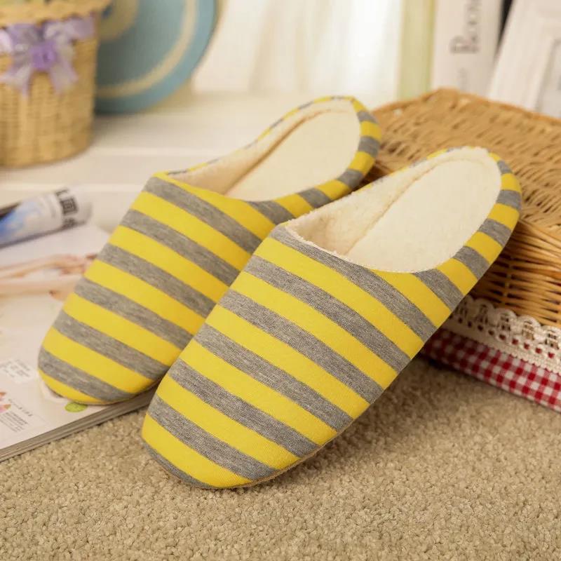 Women Men Urban Cozy Soft Skid-proof Fleece Plush Indoor Slipper