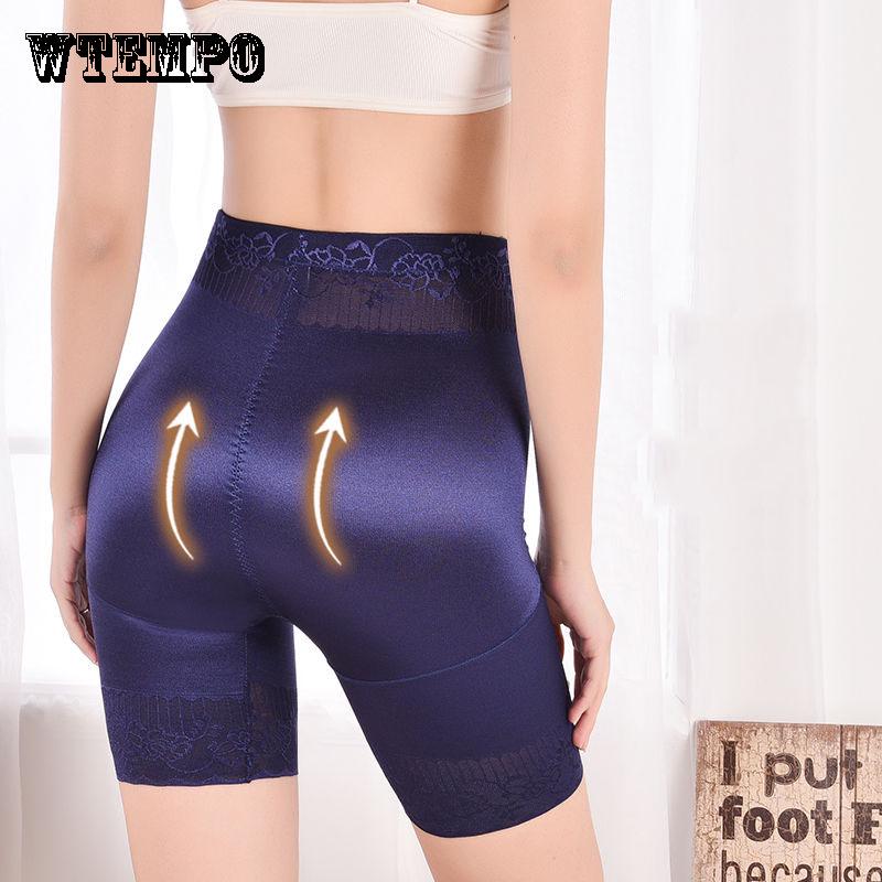 Large Size Female Summer Thin Section Slimming Body Shaping Postpartum Belly Pants Hip Pants