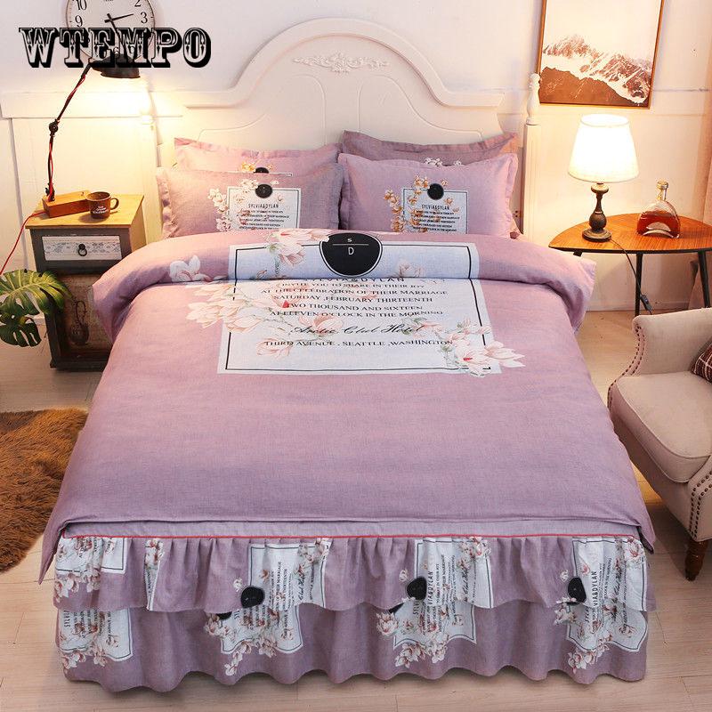 BrandNew Quilted Thick Bed Skirt Twin Queen  size Bed set Bedsheet mattress cover Pad Double