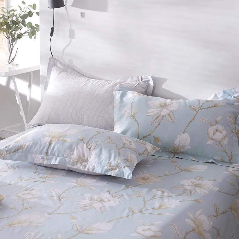 100% Cotton Pillow Case A Pair of Double Bed Bedding Pillow Case 48*74cm Pastoral Style