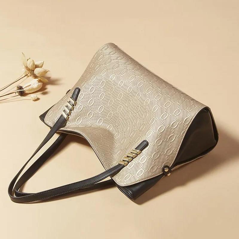 Temperament Bag Women Casual Leather Handbag Women Fashion Large Capacity All-match Shoulder Bag Women Leather Big Bag
