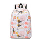 Girls School Bag Student Korean Version of The Large-capacity Waterproof Backpack Small Fresh Printed Backpack Female Bag
