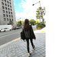 Autumn and Winter Thick Lamb Fur One Motorcycle Leather Jacket Large Size Stand Collar Ladies Cotton Jacket