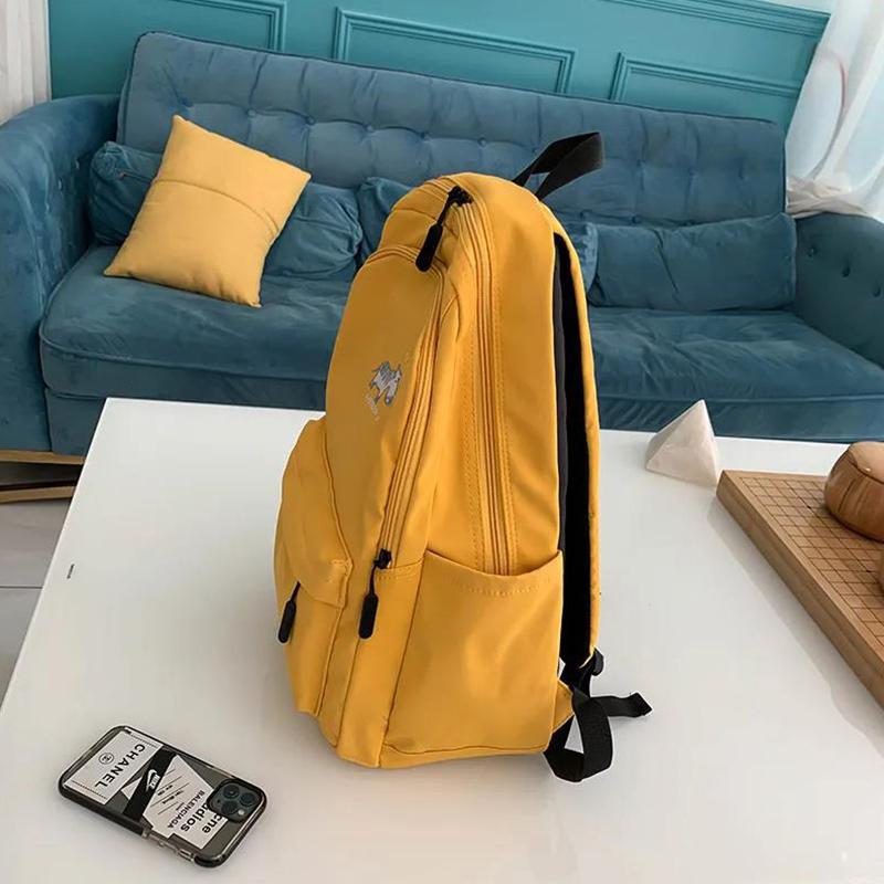 School Bag Female Students Korean Version of High School Students High School Students Large Capacity Nylon Cloth Backpack
