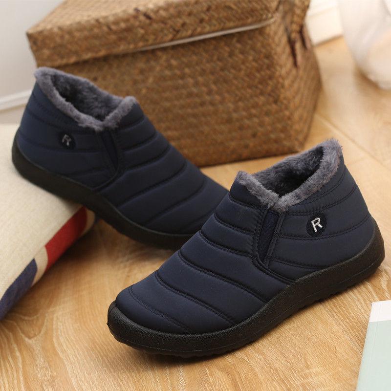 Winter Men's Waterproof Cotton Shoes Old Beijing Cloth Shoes Men's Shoes Plush Warm Casual Shoes
