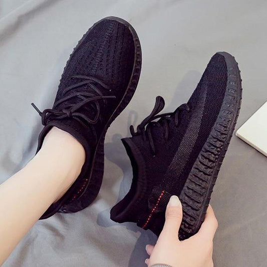 Summer Breathable Coconut Shoes Flying Woven Sneakers Girls All-match Student Lightweight Running Mesh Shoes