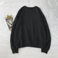 Spring and Autumn Cotton Long-sleeved T-shirt Sweater Men's and Women's Round Neck Loose Solid Color Casual All-match Top