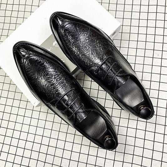 Casual business shoes pointed shoes England wind men's shoes trend large size shoes
