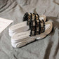 35-40 Summer Women All-match Shiny Slippers Outdoor Pearl High Heels Sandals Bohemian Beach Wear-resistant Non-slip Slippers Wedge Platform Sandals