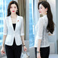 Women's Spring and Summer Style Casual Short White Sun Protection Clothing Jacket with A Thin Lace Suit